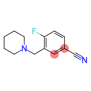 4-fluoro-3-(piperidin-1-ylmethyl)benzonitrile