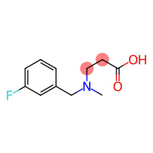 3-{[(3-fluorophenyl)methyl](methyl)amino}propanoic acid
