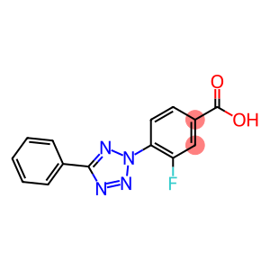 3-fluoro-4-(5-phenyl-2H-1,2,3,4-tetrazol-2-yl)benzoic acid
