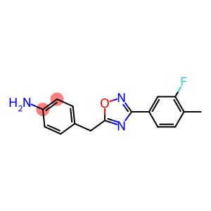 4-{[3-(3-fluoro-4-methylphenyl)-1,2,4-oxadiazol-5-yl]methyl}aniline