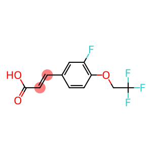 3-[3-fluoro-4-(2,2,2-trifluoroethoxy)phenyl]prop-2-enoic acid