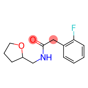 2-(2-fluorophenyl)-N-(tetrahydro-2-furanylmethyl)acetamide