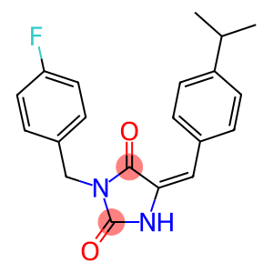 3-(4-fluorobenzyl)-5-(4-isopropylbenzylidene)imidazolidine-2,4-dione