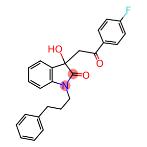 3-[2-(4-fluorophenyl)-2-oxoethyl]-3-hydroxy-1-(3-phenylpropyl)-1,3-dihydro-2H-indol-2-one