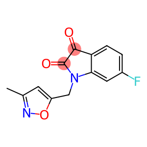 6-fluoro-1-[(3-methyl-1,2-oxazol-5-yl)methyl]-2,3-dihydro-1H-indole-2,3-dione
