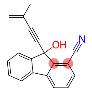 9-hydroxy-9-(3-methylbut-3-en-1-ynyl)-9H-fluorene-1-carbonitrile