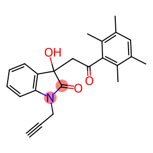 3-hydroxy-3-[2-oxo-2-(2,3,5,6-tetramethylphenyl)ethyl]-1-(2-propynyl)-1,3-dihydro-2H-indol-2-one