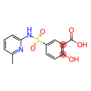 2-hydroxy-5-[(6-methylpyridin-2-yl)sulfamoyl]benzoic acid