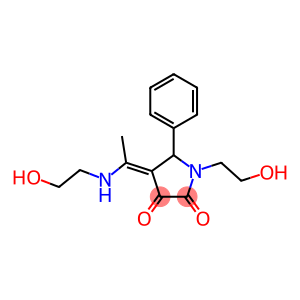 1-(2-hydroxyethyl)-4-{1-[(2-hydroxyethyl)amino]ethylidene}-5-phenyl-2,3-pyrrolidinedione