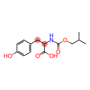 3-(4-hydroxyphenyl)-2-{[(2-methylpropoxy)carbonyl]amino}propanoic acid