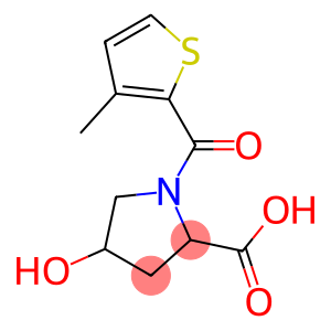 4-hydroxy-1-[(3-methylthien-2-yl)carbonyl]pyrrolidine-2-carboxylic acid