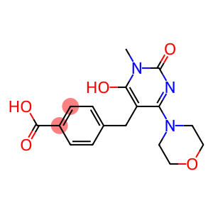 4-[(6-HYDROXY-1-METHYL-4-MORPHOLIN-4-YL-2-OXO-1,2-DIHYDROPYRIMIDIN-5-YL)METHYL]BENZOIC ACID