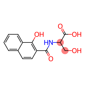 3-hydroxy-2-[(1-hydroxy-2-naphthoyl)amino]propanoic acid