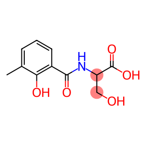 3-hydroxy-2-[(2-hydroxy-3-methylbenzoyl)amino]propanoic acid