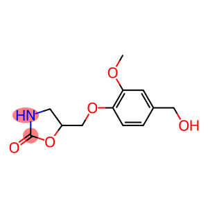 5-[4-(hydroxymethyl)-2-methoxyphenoxymethyl]-1,3-oxazolidin-2-one