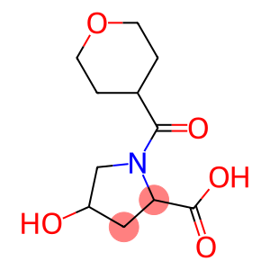 4-hydroxy-1-(oxan-4-ylcarbonyl)pyrrolidine-2-carboxylic acid