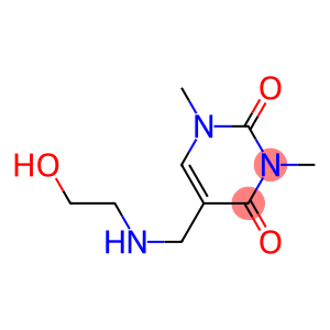 5-{[(2-hydroxyethyl)amino]methyl}-1,3-dimethyl-1,2,3,4-tetrahydropyrimidine-2,4-dione