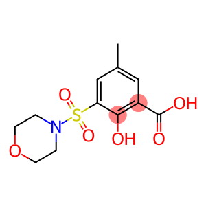 2-hydroxy-5-methyl-3-(morpholin-4-ylsulfonyl)benzoic acid