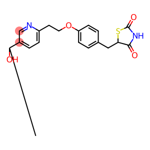 5-[[4-[2-[5-(1-Hydroxyethyl-d4)-2-pyridinyl]ethoxy]phenyl]methyl]-2,4-thiazolidinedione-D5