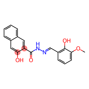 3-hydroxy-N'-[(E)-(2-hydroxy-3-methoxyphenyl)methylidene]-2-naphthohydrazide