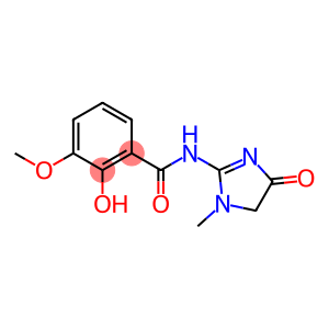 2-hydroxy-3-methoxy-N-(1-methyl-4-oxo-4,5-dihydro-1H-imidazol-2-yl)benzamide