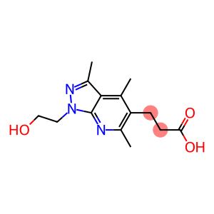 3-[1-(2-hydroxyethyl)-3,4,6-trimethyl-1H-pyrazolo[3,4-b]pyridin-5-yl]propanoic acid