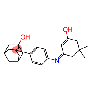 3-{4-[(3-hydroxy-5,5-dimethyl-2-cyclohexen-1-ylidene)amino]phenyl}-1-adamantanol