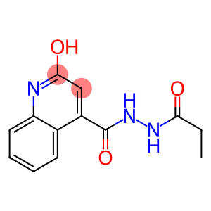 2-hydroxy-N'-propionyl-4-quinolinecarbohydrazide