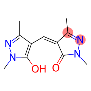4-[(5-hydroxy-1,3-dimethyl-1H-pyrazol-4-yl)methylidene]-1,3-dimethyl-4,5-dihydro-1H-pyrazol-5-one