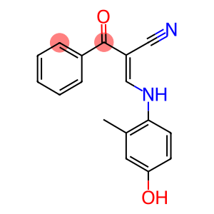 3-((4-HYDROXY-2-METHYLPHENYL)AMINO)-2-(PHENYLCARBONYL)PROP-2-ENENITRILE