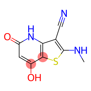 7-hydroxy-2-(methylamino)-5-oxo-4,5-dihydrothieno[3,2-b]pyridine-3-carbonitrile