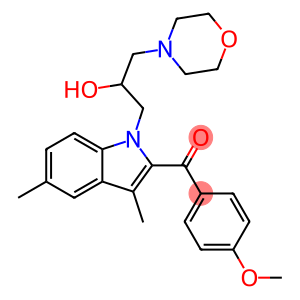 {1-[2-hydroxy-3-(4-morpholinyl)propyl]-3,5-dimethyl-1H-indol-2-yl}(4-methoxyphenyl)methanone