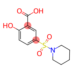 2-hydroxy-5-(1-piperidinylsulfonyl)benzoic acid