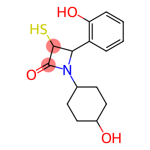 1-(4-hydroxycyclohexyl)-4-(2-hydroxyphenyl)-3-sulfanyl-2-azetidinone