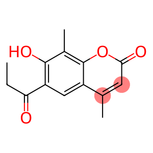 7-hydroxy-4,8-dimethyl-6-propionyl-2H-chromen-2-one