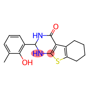 2-(2-hydroxy-3-methylphenyl)-2,3,5,6,7,8-hexahydro[1]benzothieno[2,3-d]pyrimidin-4(1H)-one