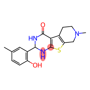 2-(2-hydroxy-5-methylphenyl)-7-methyl-2,3,5,6,7,8-hexahydropyrido[4',3':4,5]thieno[2,3-d]pyrimidin-4(1H)-one