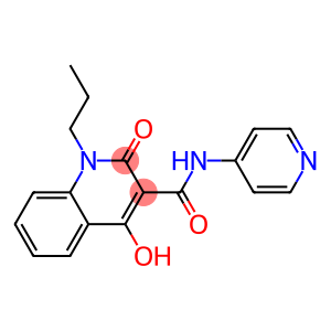 4-hydroxy-2-oxo-1-propyl-N-(4-pyridinyl)-1,2-dihydro-3-quinolinecarboxamide