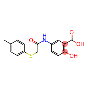2-hydroxy-5-({[(4-methylphenyl)sulfanyl]acetyl}amino)benzoic acid