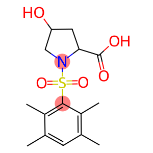4-HYDROXY-1-[(2,3,5,6-TETRAMETHYLPHENYL)SULFONYL]PYRROLIDINE-2-CARBOXYLIC ACID