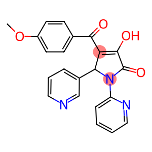 3-HYDROXY-4-(4-METHOXYBENZOYL)-1-PYRIDIN-2-YL-5-PYRIDIN-3-YL-1,5-DIHYDRO-2H-PYRROL-2-ONE