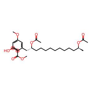 2-Hydroxy-4-methoxy-6-[(2R,12S)-2,12-diacetoxytridecyl]benzoic acid methyl ester