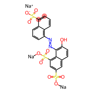 5-[2-Hydroxy-6,8-bis(sodiosulfo)-1-naphtylazo]naphthalene-1-sulfonic acid sodium salt