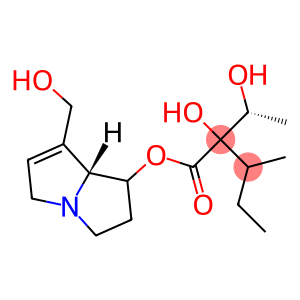 2-Hydroxy-2-(1-hydroxyethyl)-3-methylpentanoic acid [[(1R,7aR)-2,3,5,7a-tetrahydro-7-(hydroxymethyl)-1H-pyrrolizin]-1-yl] ester