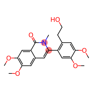 3-[2-(2-Hydroxyethyl)-4,5-dimethoxyphenyl]-6,7-dimethoxy-2-methylisoquinolin-1(2H)-one