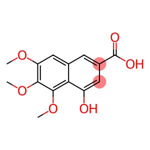 4-Hydroxy-5,6,7-trimethoxy-2-naphthoic acid