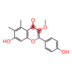 2-(4-Hydroxyphenyl)-7-hydroxy-5,6-dimethyl-3-methoxy-4H-1-benzopyran-4-one