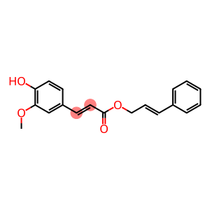 4-Hydroxy-3-methoxycinnamic acid 3-phenyl-2-propenyl ester