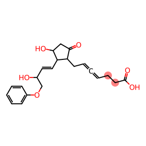 7-[3-Hydroxy-2-(3-hydroxy-4-phenoxy-1-butenyl)-5-oxocyclopentyl]-4,5-heptadienoic acid