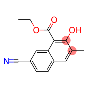 2-Hydroxy-3-methyl-7-cyanonaphthalene-1-carboxylic acid ethyl ester